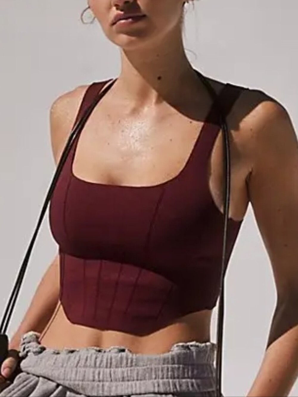 FP Movement Strong Core Corset Crop Size XS/S Black New Performance Activewear - Picture 5 of 9